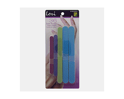 LORI Emery Boards - Assorted - 36pcs