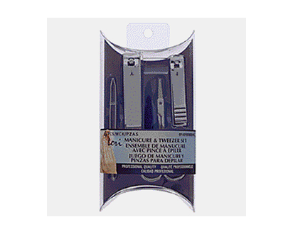LORI 4pcs Manicure Set - Chrome - 4pc
