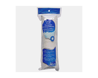 FLUFFS 100Pcs Round Cosmetic Pads - 100ct