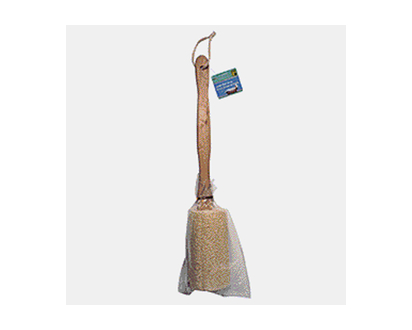 Brosse pour dos a/poignée en bois