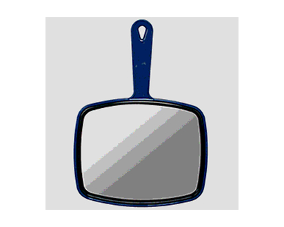 Large Rectangular Hand Mirror - Large