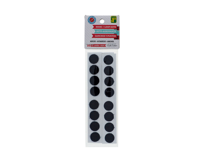 20pk Adhesive Hook & Loop Dots - 15/20mm