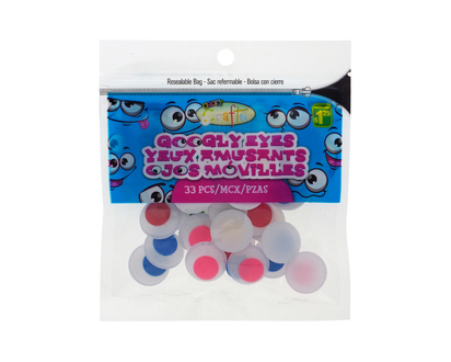 AsstCraftGooglyEyesinaBag - Assorted