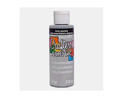 4ozCrafter'sAcrylicPaint-SilverMorn - 118ml