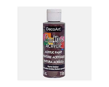 4oz Crafter's Acrylic Paint-Burnt Umber - 118ml