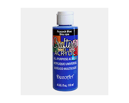 4ozCrafter'sAcrylicPaint-PeackBlue - 118ml