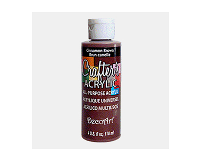 4ozCrafter'sAcrylicPaint/CinnaBrown - 118ml
