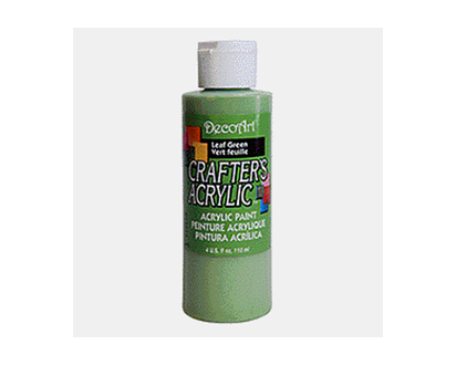 4oz Crafter's Acrylic Paint-Leaf Green - 118ml