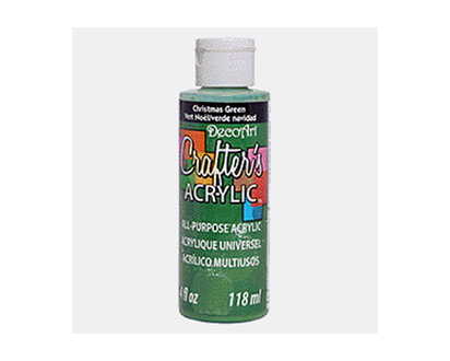 4oz Crafter's Acrylic Paint-Xmas Green - 118ml