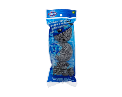 JAVEX 3pc Metal Scouring Pads - 3pc