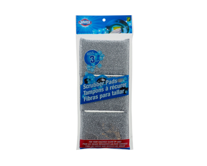 Metal Scouring Pads, 3 Pack (Assorted) - 3pk