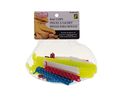 PINCHED Bag Clips in Net Bag - Assorted