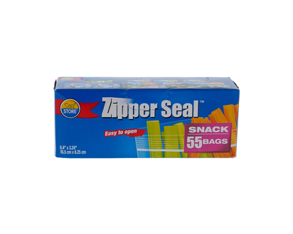 SEAL STORE 55 ct Reusable Snack Bag - 16.51X8.25cm
