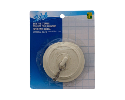 15"/2"BathtubStopperwithChain - 1.5"-2"