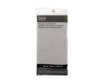 SPLASH! Magnetic Shower Curtain Liner - 70" x 72"