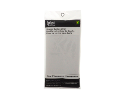 SPLASH Magnetic Shower Curtain Liner - 70" x 72"
