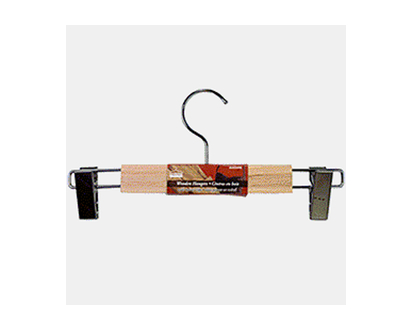 MAURICE Wooden Hanger with Metal Clips