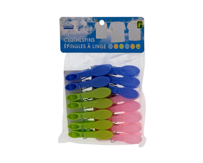 Plastic Clothespins, 18pc