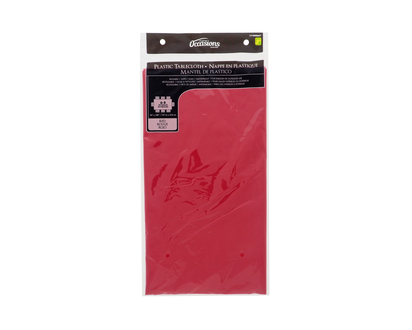 OCCASIONS Plastic Disposable Tablecloth - Rectangular