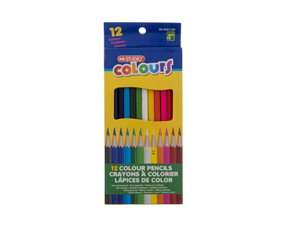 STUDIO 12un Crayons de couleur aiguisés - 12un