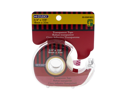STUDIOTransparentTape-AsstBrands - 18mm X 33m