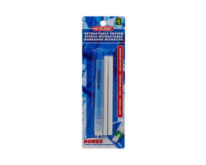 Retractable Eraser w/2 Spare Erasers - 40 g