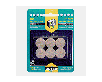 DUTEX 3/4" Self-Adhesive Felt Protectors - 3/4"