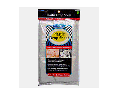 DURAMAX Plastic Drop Sheet in a Bag - 9'x12'