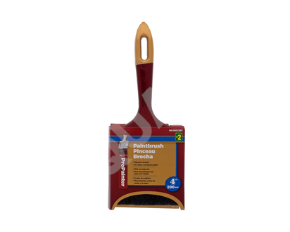 4" Straight Paint brush w/Plastic Handle - 4"