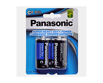 PANASONIC C 2pk Batteries Heavy Duty - C 2 Pack