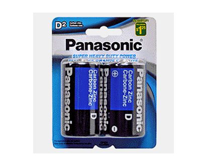 PANASONIC D 2pk Batteries Super Heavy - D - 2 Pack