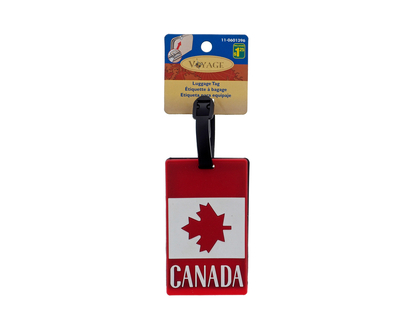 VOYAGE Luggage Tag With Canada Flag