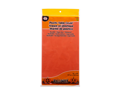 Halloween-SOLID COLOR Vinyl Table Cover - 54"x108"