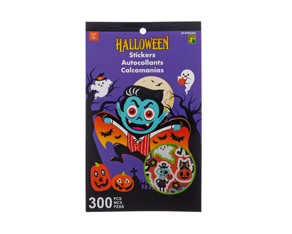 Halloween-Cahier d'autocollants, 296pc - 5.5pox9.5po