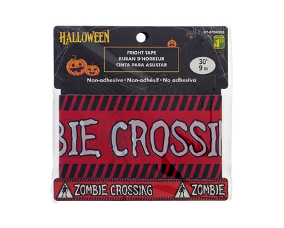 Halloween Vinyl Tape w/asst English text - 25'
