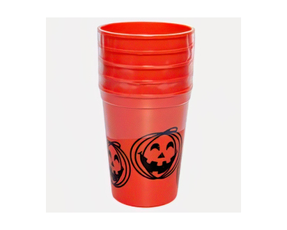 Halloween-4/5Pk Printed Plastic Tumblers - 12oz