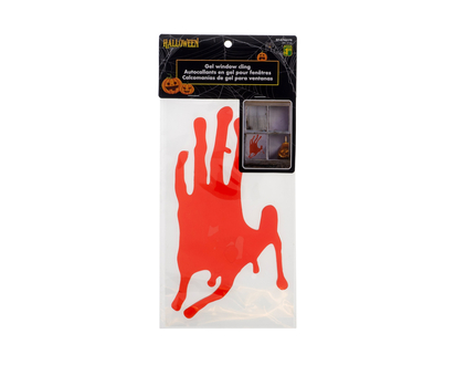 Halloween 3-D Blood Gel Window Stickers - 12"