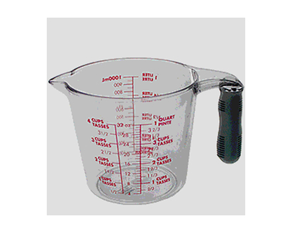 4 Cup plastic measuring cup - 1000ml