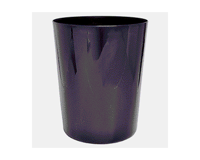 Round Plastic Waste Basket - 7.5" dia x 9.75 " ht
