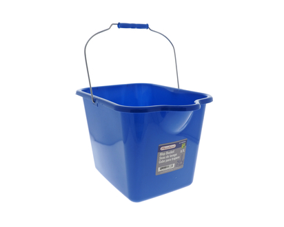 97LRectangularPlasticBucketw/Handle - 12", 9.7L