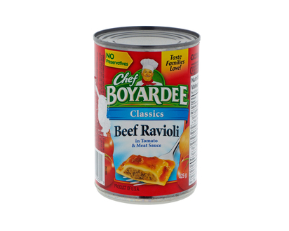 CHEF BOYARDEE 425g Pasta's Beef Ravioli - 425g