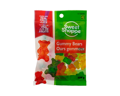 FRUITEE GUMMEE Gummy Bears - Asst - 125g