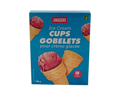 Amadore Ice Cream Cups - 18pk
