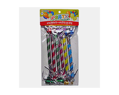 CELEBRATION 6pc Party Blowouts - 8"