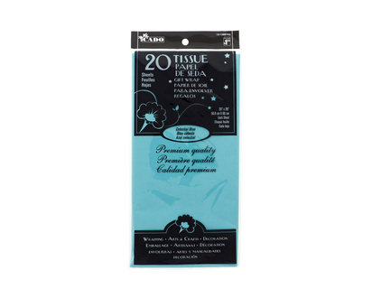 20pk Tissue Wrapping Paper -Blue - 20"x26"