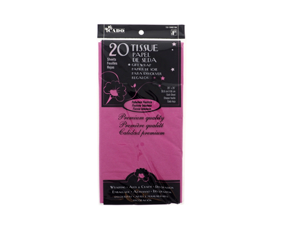 20pk Tissue Wrapping Paper -Fuschia - 20"x26"