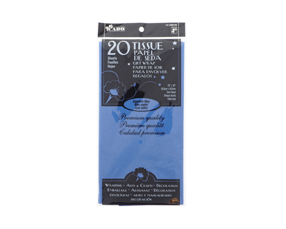 20pk Tissue Wrapping Paper -Royal Blue - 20"x26"