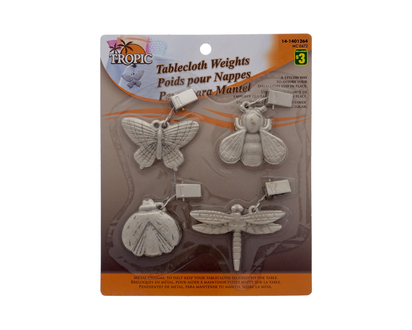 Metal Tablecloth Weights, 4pc