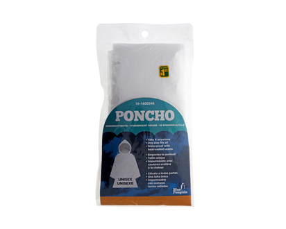 BLUEPENGUINPlasticEmergRainPoncho