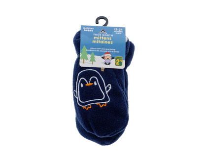 Baby's Mittens with animal head applique